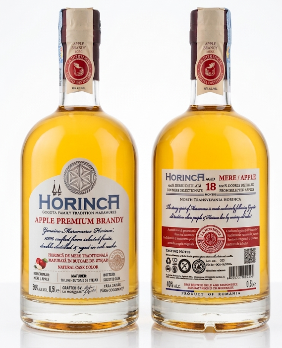 Apple brandy, Horinca de Mere 0.5L - imagine 2